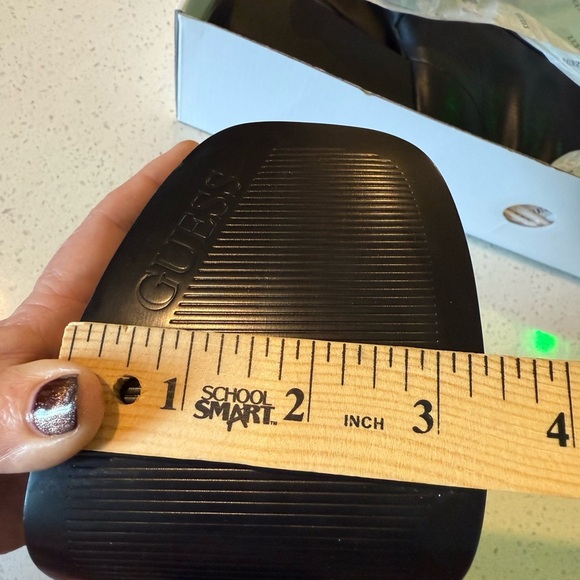 GUESS Caballa Black Platform Block Heel Stretch Upper Boots Size 10 NEW - Picture 16 of 16